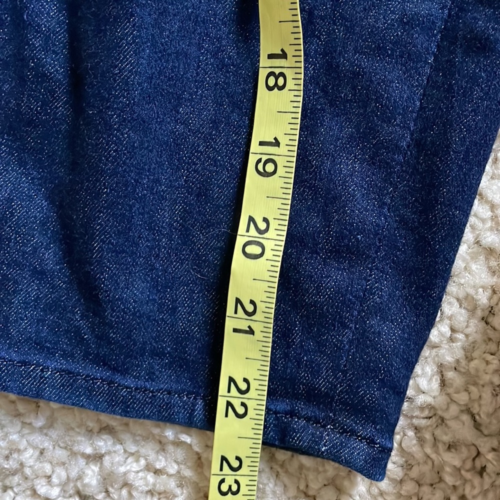 Gen7 for all mankind button down dark wash denim pencil skirt - Picture 7 of 11